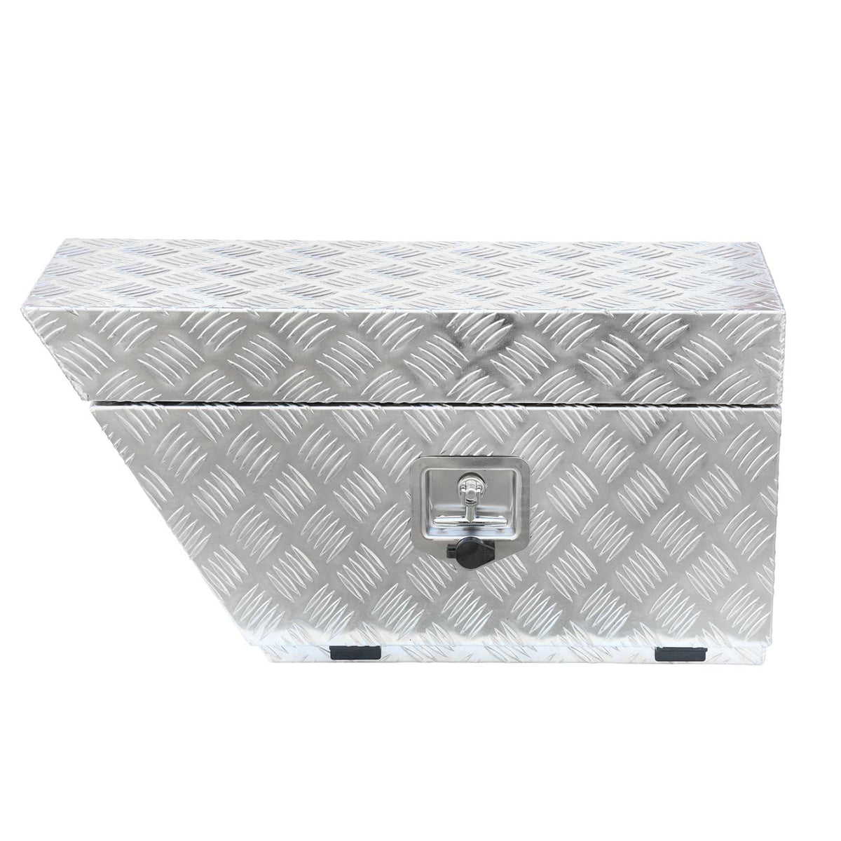 750mm Heavy Duty Aluminium Under Tray Toolbox ATB-7540L, Checker Plate, Lockable Ute Tool Storage Box