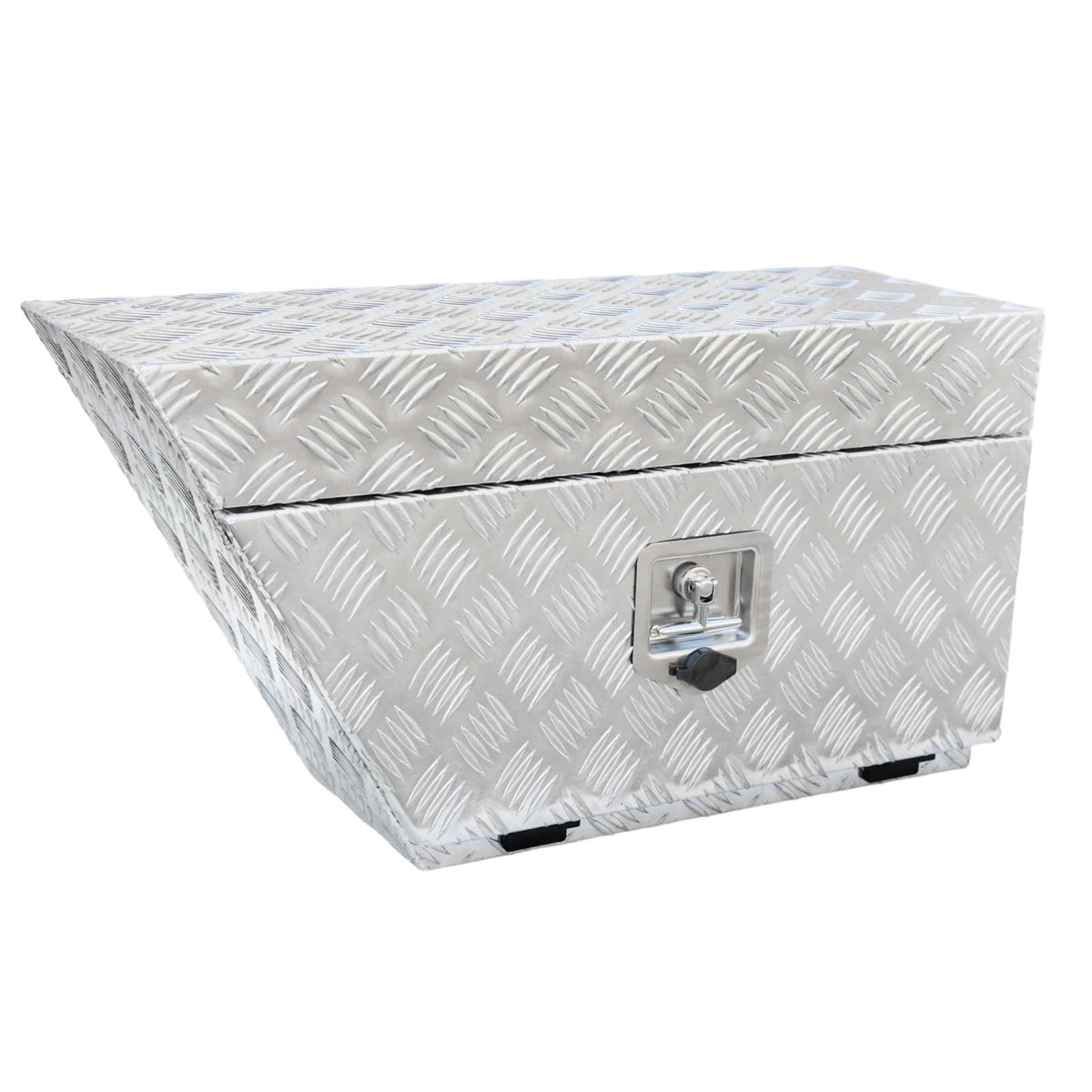750mm Heavy Duty Aluminium Under Tray Toolbox ATB-7540L, Checker Plate, Lockable Ute Tool Storage Box