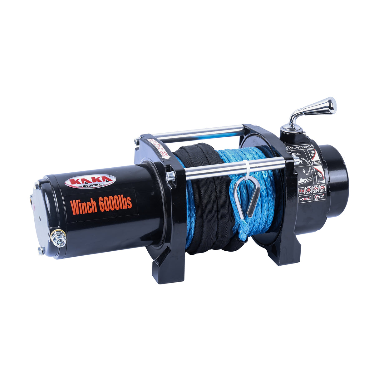 4WD Recovery Electric Winch 6000LB Capacity, BLUE Synthetic Rope ATW-6000S DC 12V UTV Winches (Copy)