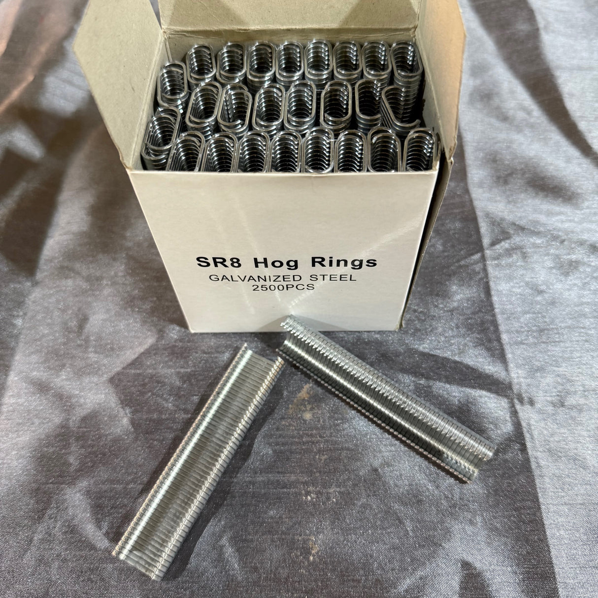 SR8 Hog Rings - 2500 Pack Hog Ring Clips C Clip Fence Wire Ringer