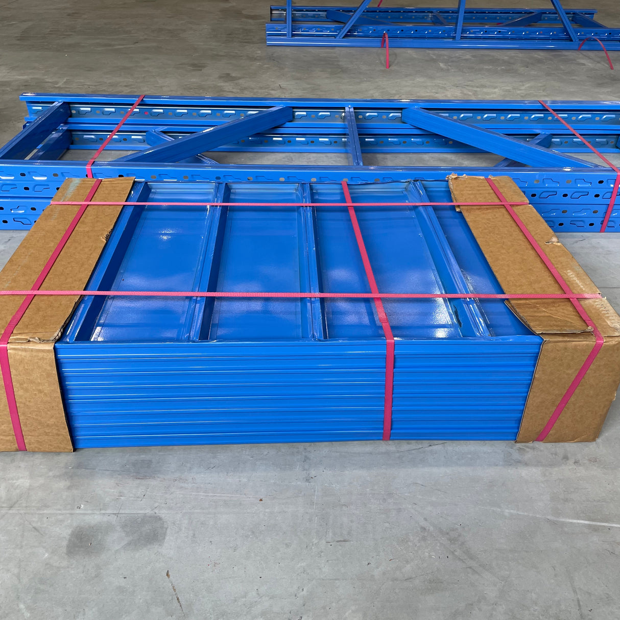 2m X 2m X 60cm Metal Warehouse Garage Shelf Storage Shelving, Boltless Click-In Shelving