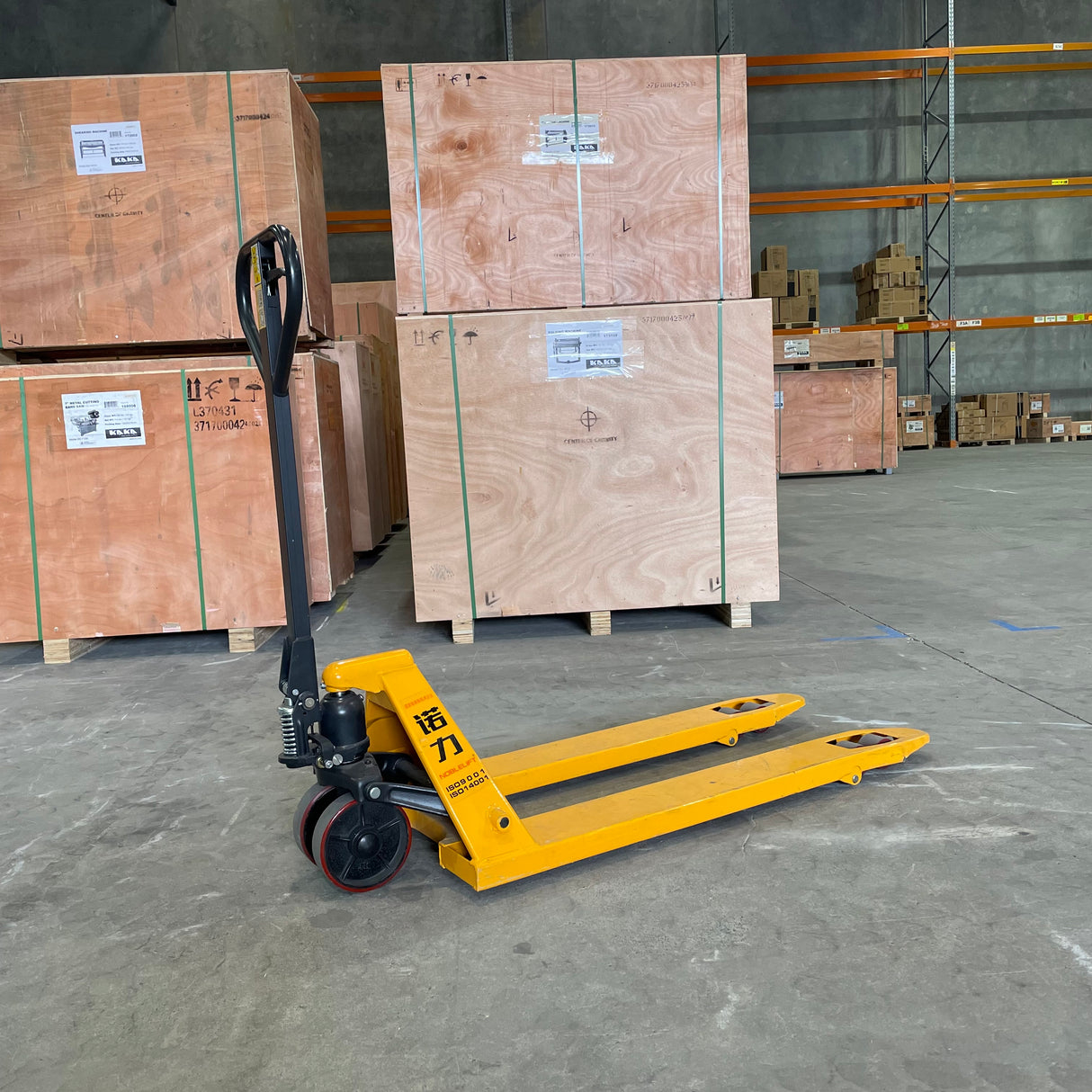 2000kg Heavy Duty Manual Pallet Jack Truck 550mm Wide Forks Industrial Warehouse