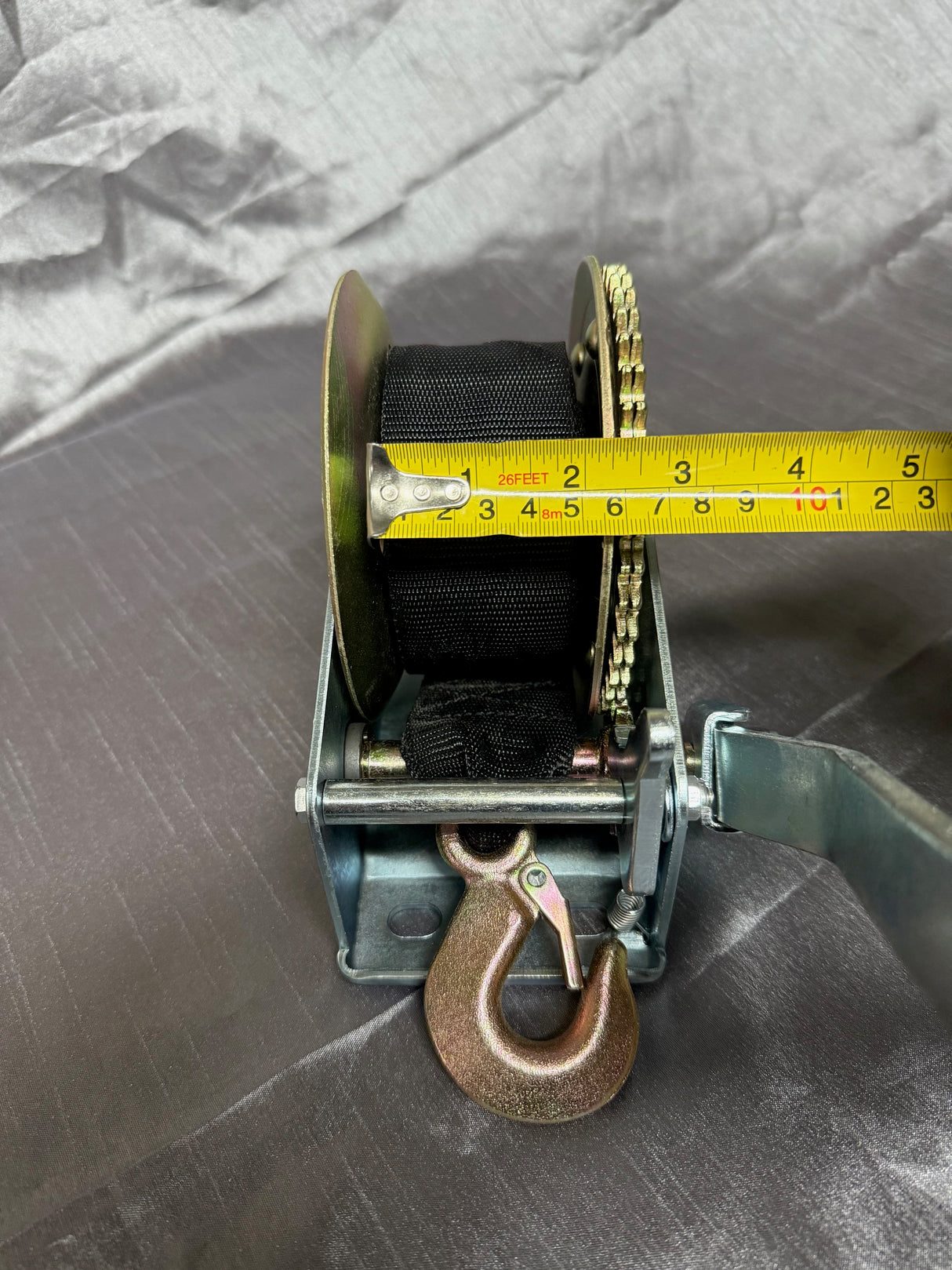 Heavy Duty Boat Trailer Winch 1400lb with 8m Strap & Hook AU Stock