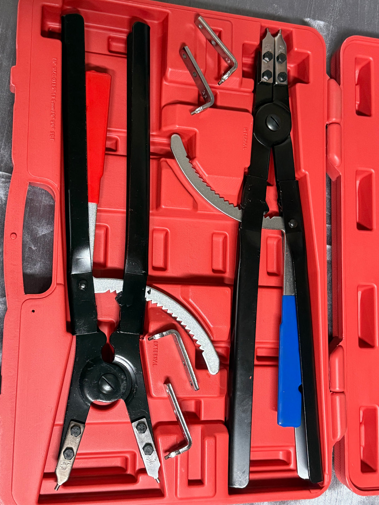 20" Heavy Duty Internal External Circlip Pliers Set Snap Ring Tool Kit