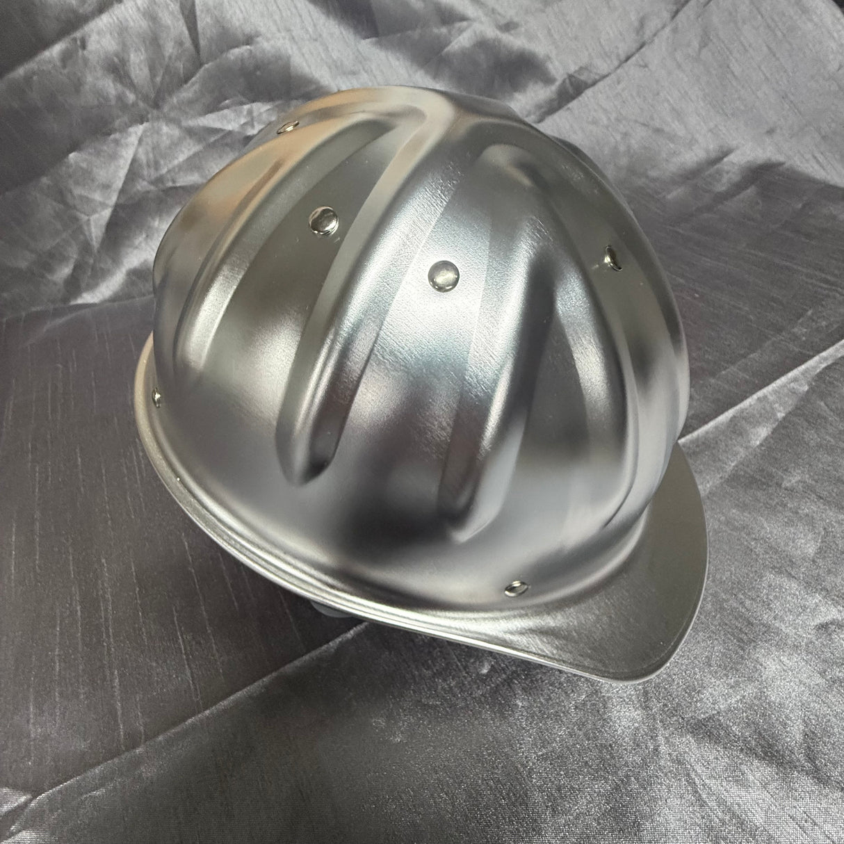 Lightweight Aluminium Hard Hat Silver Vented ANSI Z89.1-2003 Safety Helmet AU