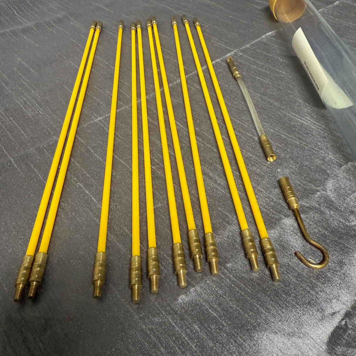 4mm x 10 PCs 300mm Fiberglass Cable Wire Rod Electrician Push Puller Duct Rodder Snake