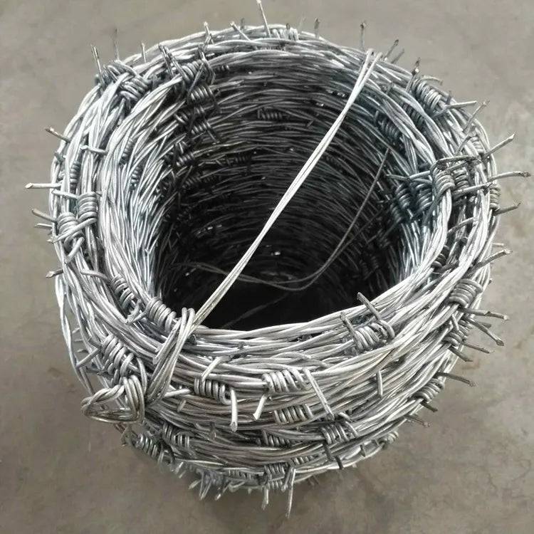 Kang Fencing Galvanised Barbed Wire, Reverse Twist Barbed Wire, Galvanzied 1.6mm High Tensile Barbed Wire
