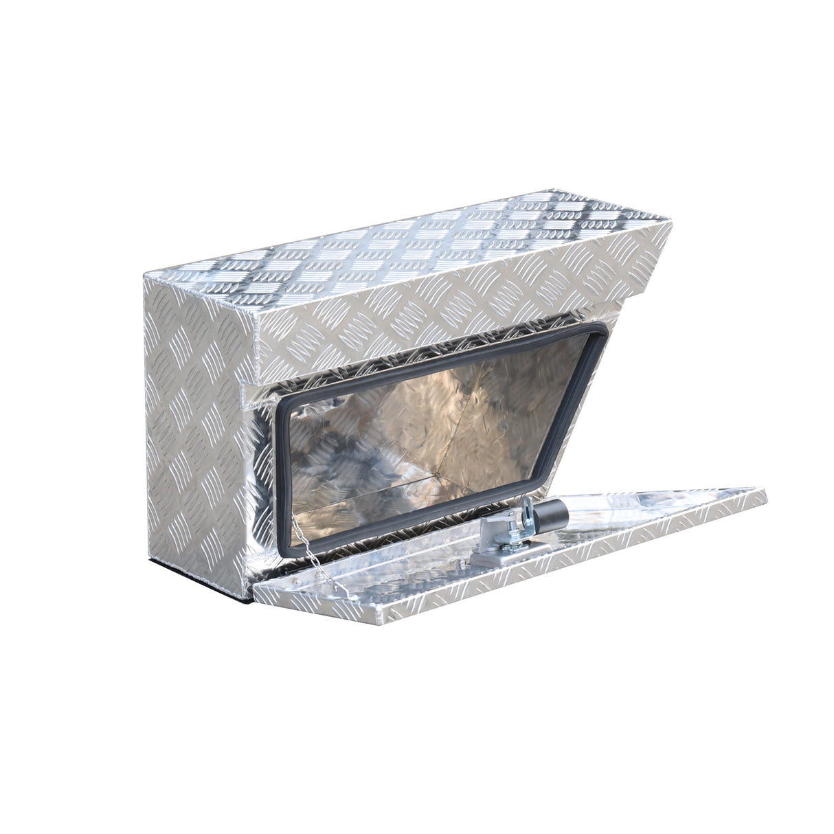 Under Tray UTE Toolbox, Silver Aluminium 750mm Driver Side Rear Toolbox