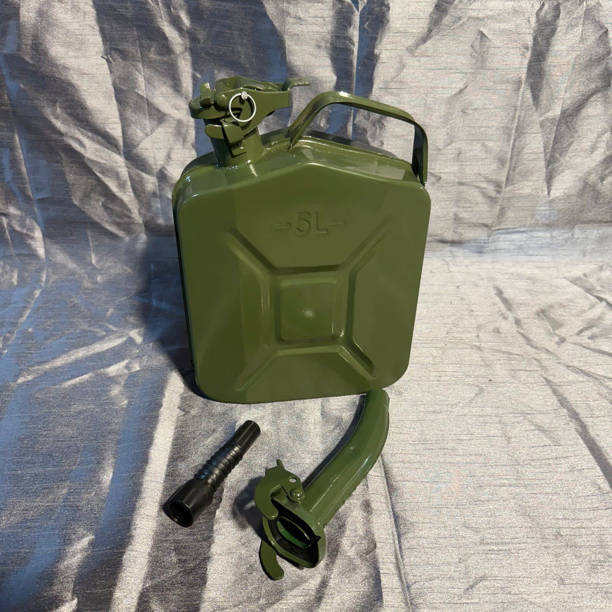 5L Jerry Can Portable Fuel Oil Barrel Petrol Gasoline Diesel Storage Can Green