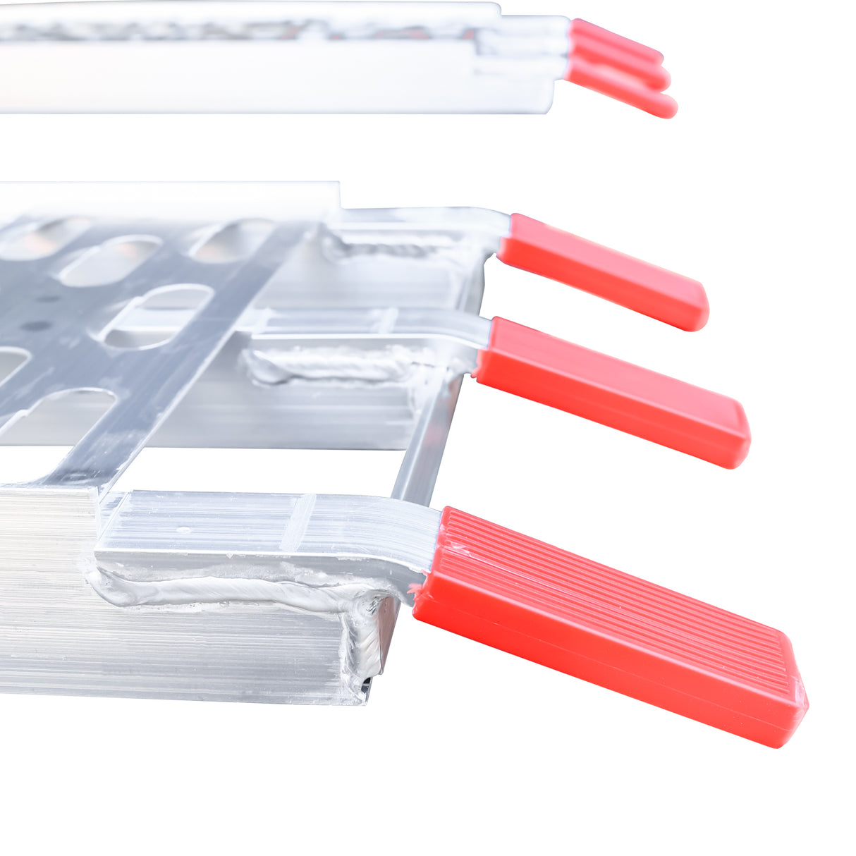 2.3m Aluminium Folding Loading Ramp - 340kg Capacity Curved Single Ramp for Motorcycle, ATV, Ute & Trailer