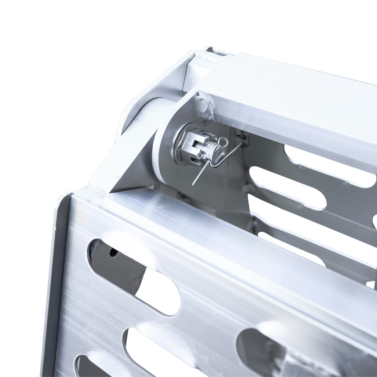 2.3m Aluminium Folding Loading Ramp - 340kg Capacity Curved Single Ramp for Motorcycle, ATV, Ute & Trailer