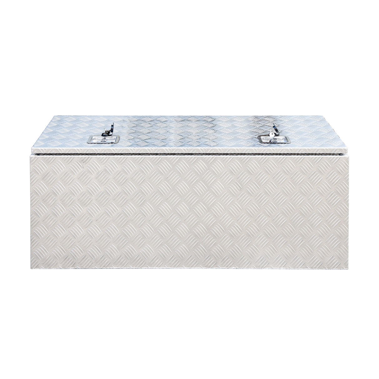 Aluminium Undertray Toolbox ATB-12050,  1200x470x500 mm Heavy Duty Checker Plate Aluminium Toolbox