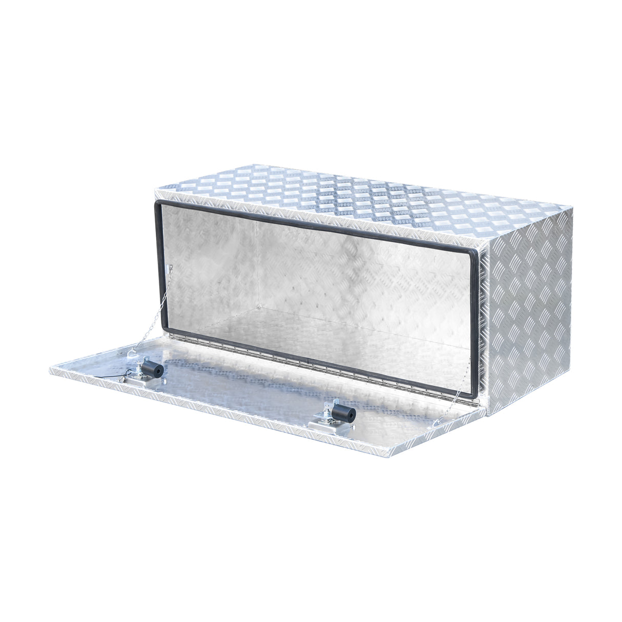 Aluminium Undertray Toolbox ATB-12050,  1200x470x500 mm Heavy Duty Checker Plate Aluminium Toolbox