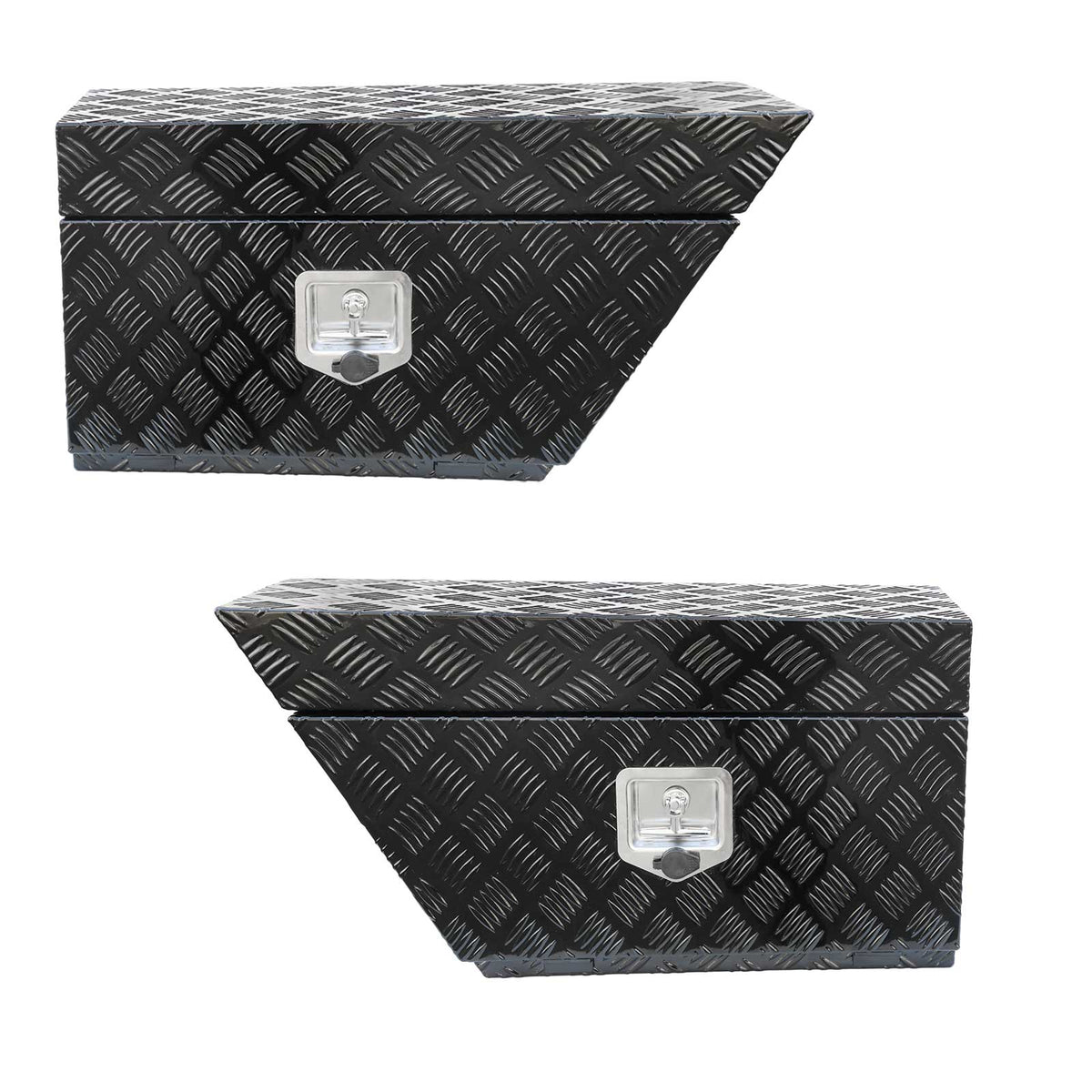 Pair of under tray UTE tool boxes