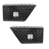 Pair of under tray UTE tool boxes