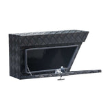 Under Tray UTE Toolbox ATB-7540, BLACK Aluminium 750mm Driver Side Rear Toolbox