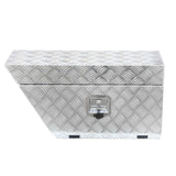 750mm Heavy Duty Aluminium Under Tray Toolbox ATB-7540L, Checker Plate, Lockable Ute Tool Storage Box