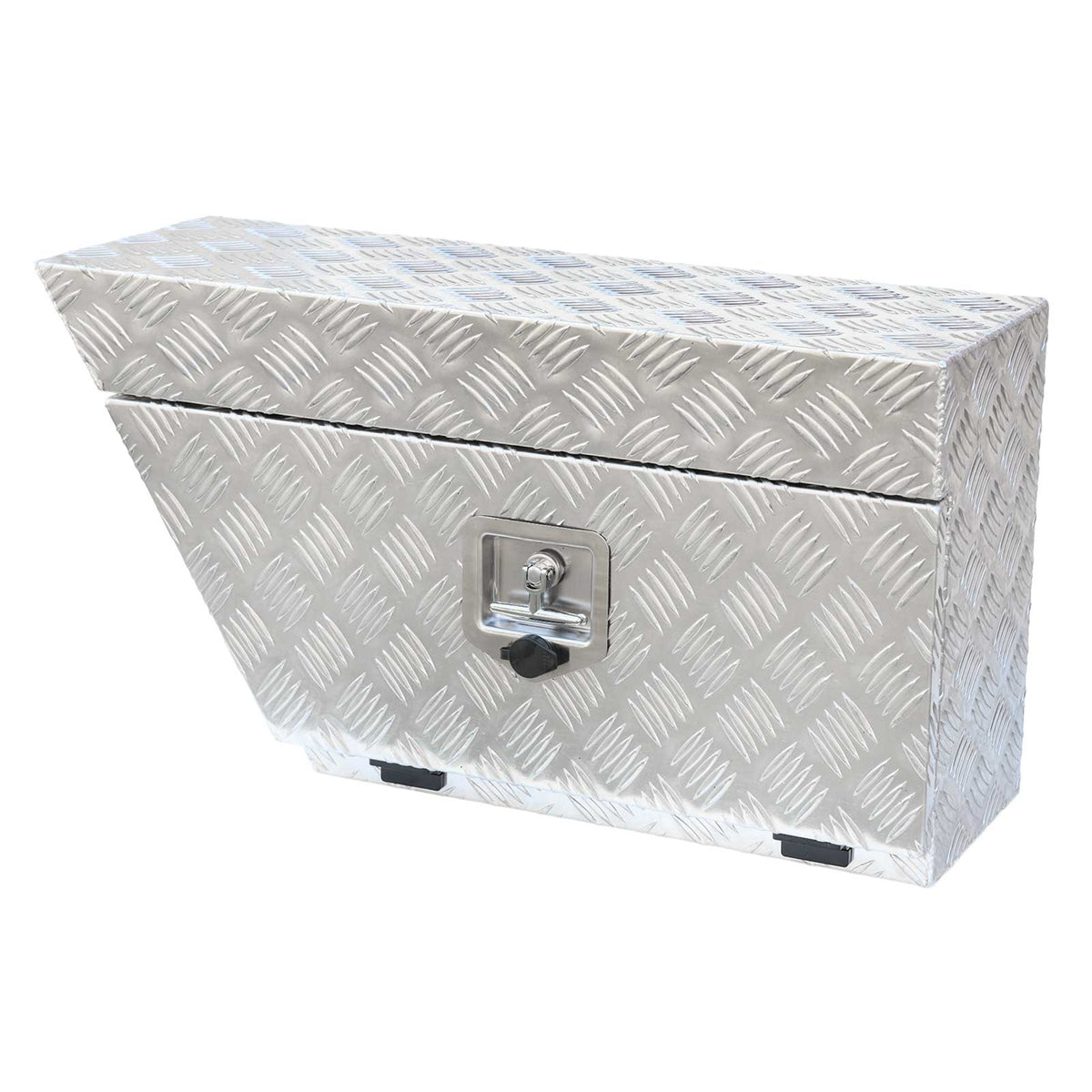 750mm Heavy Duty Aluminium Under Tray Toolbox ATB-7540L, Checker Plate, Lockable Ute Tool Storage Box