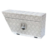 750mm Heavy Duty Aluminium Under Tray Toolbox ATB-7540L, Checker Plate, Lockable Ute Tool Storage Box