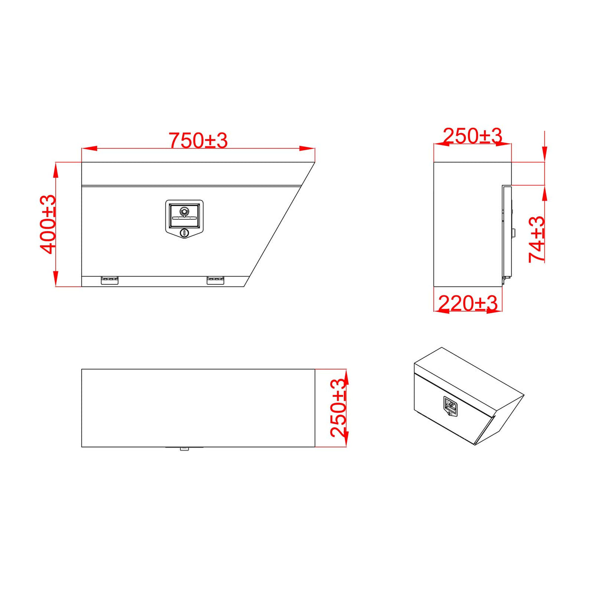 KANG Under Tray UTE Toolbox