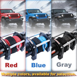 4WD Recovery Electric Winch 6000LB Capacity, Synthetic Rope ATW-6000S DC 12V UTV Winches