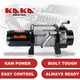 4WD Recovery Electric Winch 6000LB Capacity, ATW-6000W Steel Wire Rope DC 12V ATW Winches