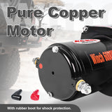 4WD Recovery Electric Winch 6000LB Capacity, ATW-6000W Steel Wire Rope DC 12V ATW Winches