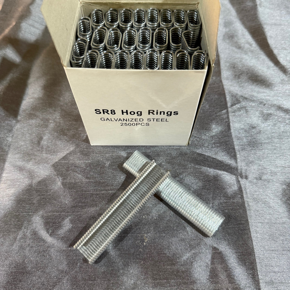 SR8 Hog Rings - 2500 Pack Hog Ring Clips C Clip Fence Wire Ringer