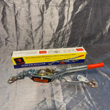 Ratcheting Cable Puller 1 Ton Hand Power Puller C/W Two Hooks