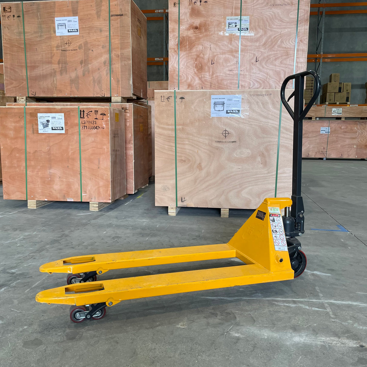 2000kg Heavy Duty Manual Pallet Jack Truck 550mm Wide Forks Industrial Warehouse
