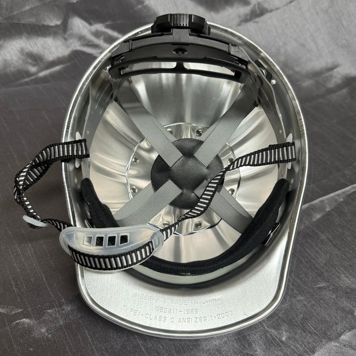 Lightweight Aluminium Hard Hat Silver Vented ANSI Z89.1-2003 Safety Helmet AU