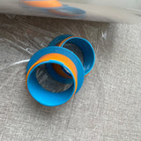 Pack of 4, Clear Stretch Film Pallet Carton Shrink Wrap Hand Use Roll 500mm x 400m 25um. C/W Set Hand Holder