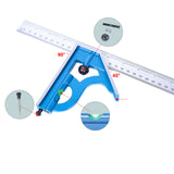 4-Piece Combination Square JDC-300, 300mm Steel Blade, Precision Measuring Tool with Square Head, Protractor, Centre Head & Spirit Level