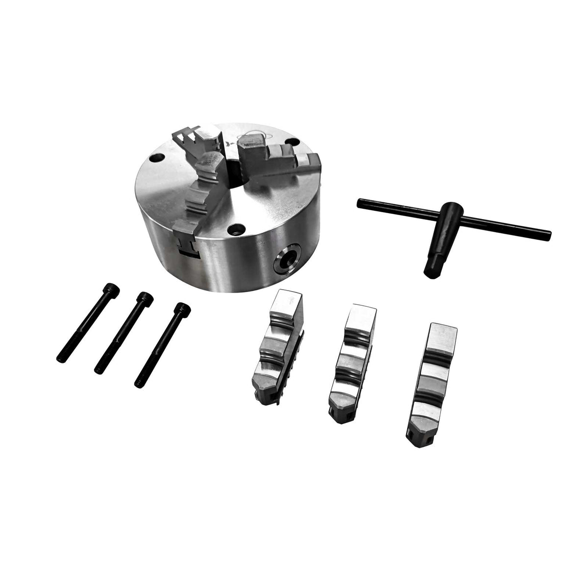 160mm 3-Jaw Chuck, K21160 Front-through Self-Centring 3-Jaw Chuck
