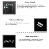 Serrated Open Seals for Polyester PET Strapping, 150 PCs Galvanized Serrated Metal Seals