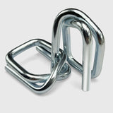 200x Metal Clips for Heavy Duty Soft PE Strap Width 19mm for Cargo Strapping Logistics Transport Packing Warehouse Packaging