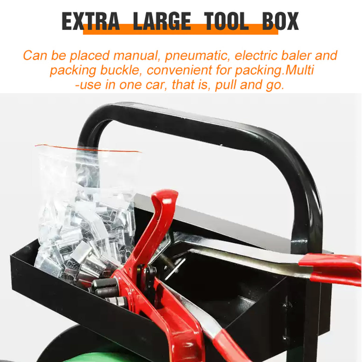 PET Strapping Cart, Tool Trolley for PET Strapping, Strapping Dispenser Cart