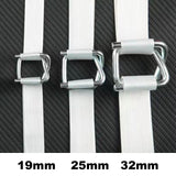 PE Strapping Belt, Pack of 2, 25mm x 400m/Roll, 1300 KG Tension Cargo Strapping Packaging