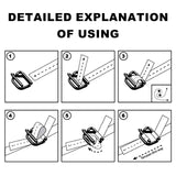 PE Strapping Belt, Pack of 2, 32mm x 250m/Roll, 2500 KG Tension Cargo Strapping Packaging