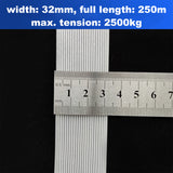 PE Strapping Belt, Pack of 2, 32mm x 250m/Roll, 2500 KG Tension Cargo Strapping Packaging