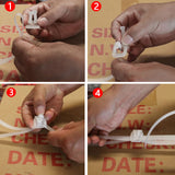 Plastic Buckles for Polypropylene (PP) Strapping, Pack of 100 Plastic Buckles for Package