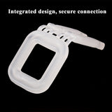 Plastic Buckles for Polypropylene (PP) Strapping, Pack of 100 Plastic Buckles for Package
