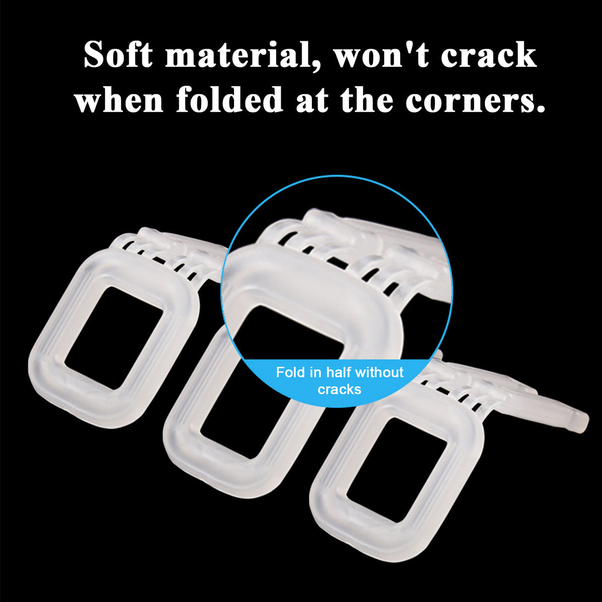 Plastic Buckles for Polypropylene (PP) Strapping, Pack of 100 Plastic Buckles for Package