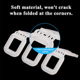 Plastic Buckles for Polypropylene (PP) Strapping, Pack of 100 Plastic Buckles for Package