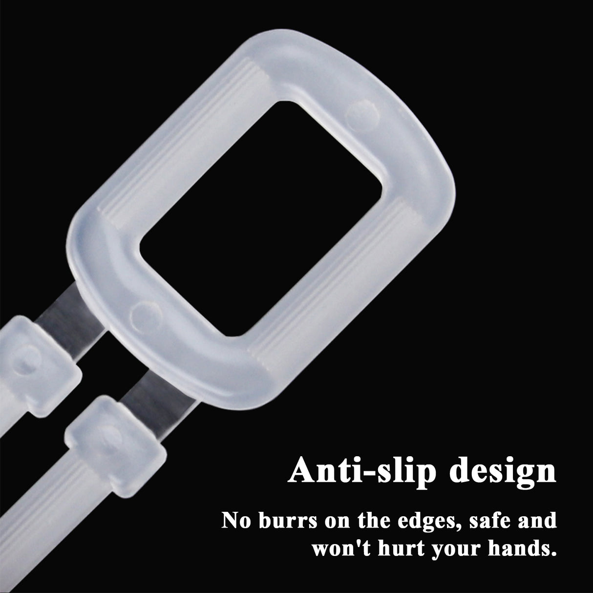 Plastic Buckles for Polypropylene (PP) Strapping, Pack of 100 Plastic Buckles for Package