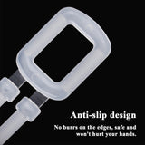 Plastic Buckles for Polypropylene (PP) Strapping, Pack of 100 Plastic Buckles for Package