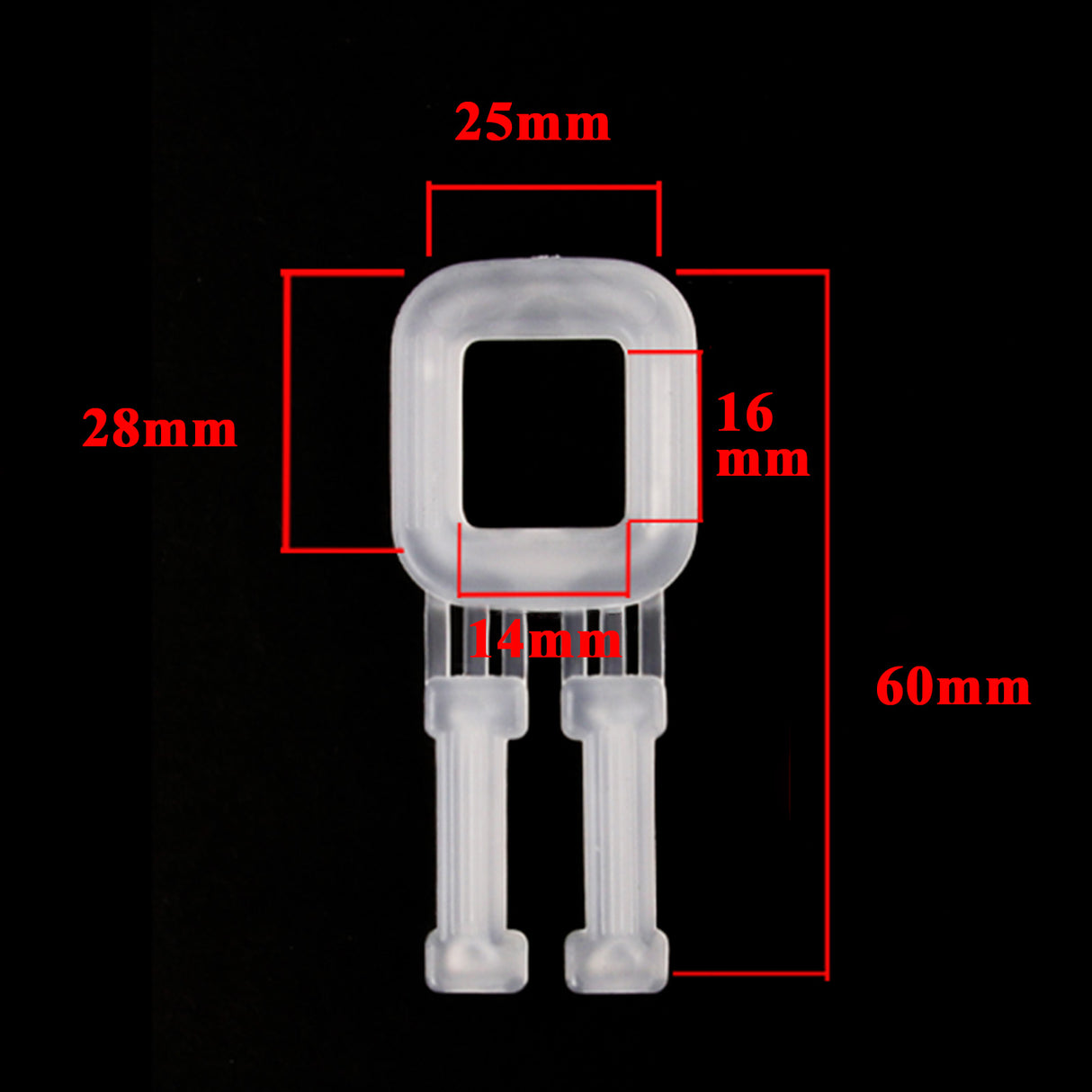 Plastic Buckles for Polypropylene (PP) Strapping, Pack of 100 Plastic Buckles for Package