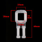 Plastic Buckles for Polypropylene (PP) Strapping, Pack of 100 Plastic Buckles for Package